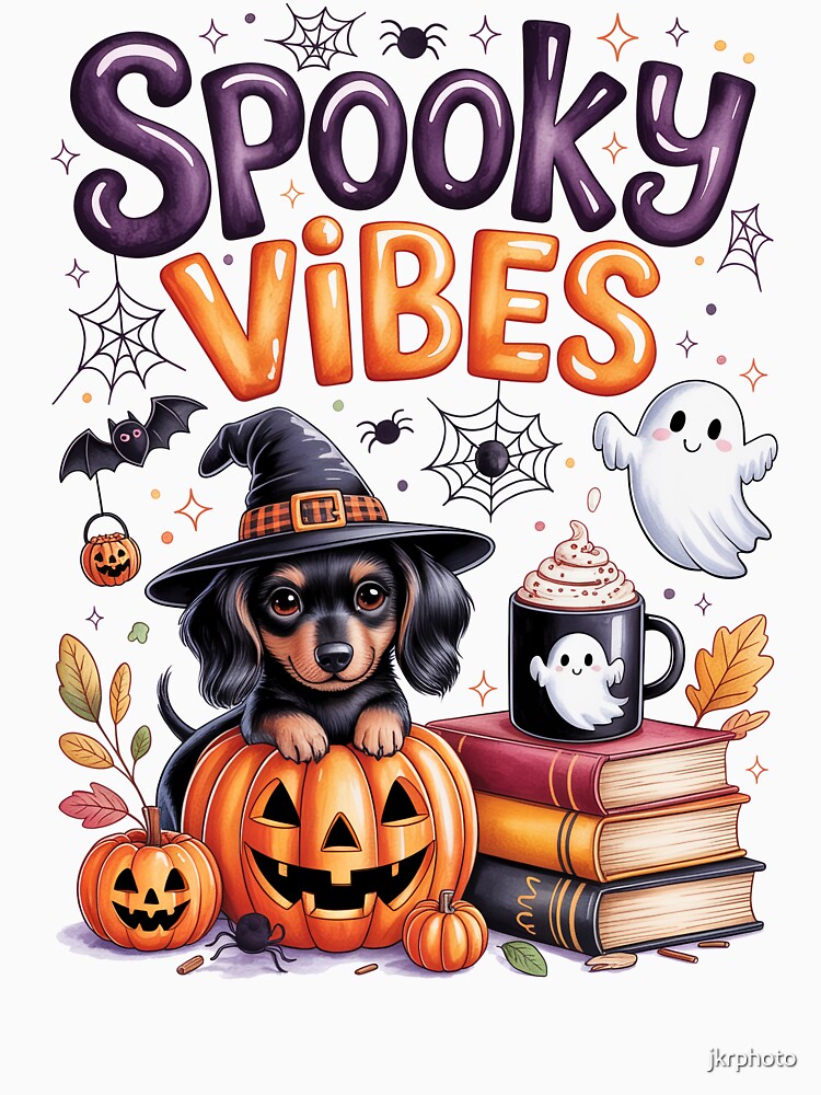 Spooky Vibes dachshund by jkrphoto