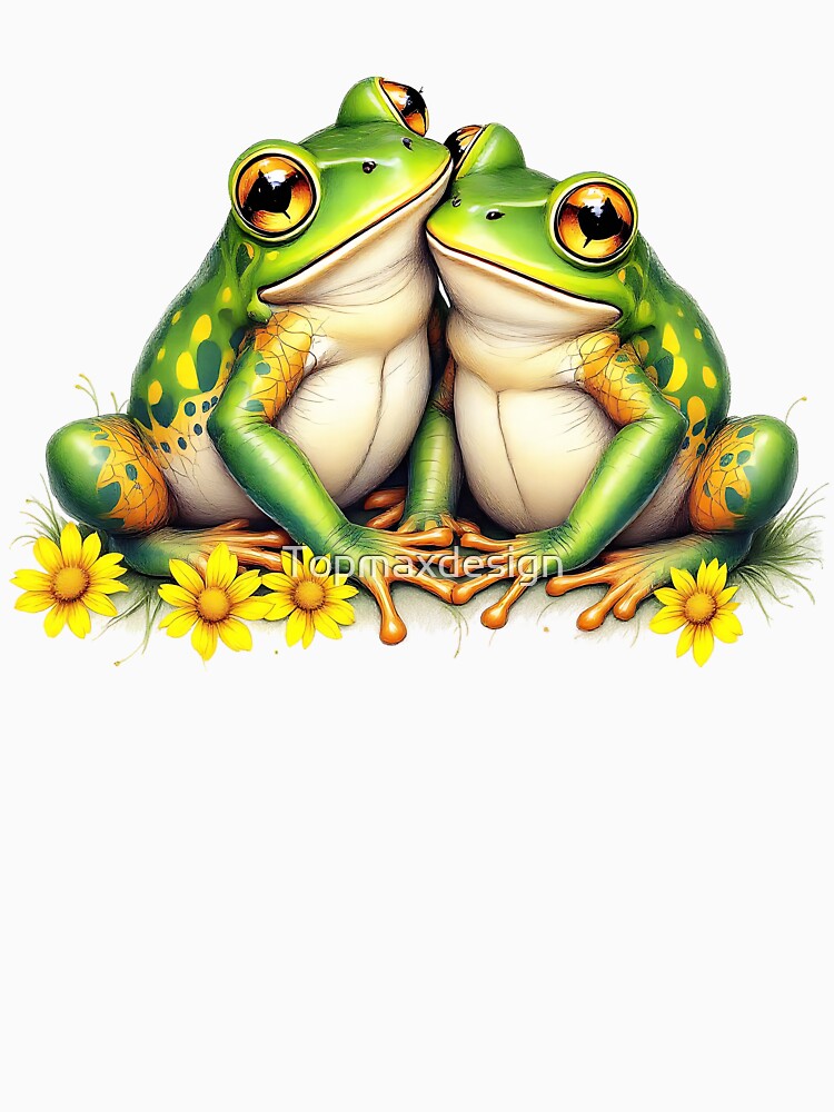 Cute Green Frogs by Topmaxdesign