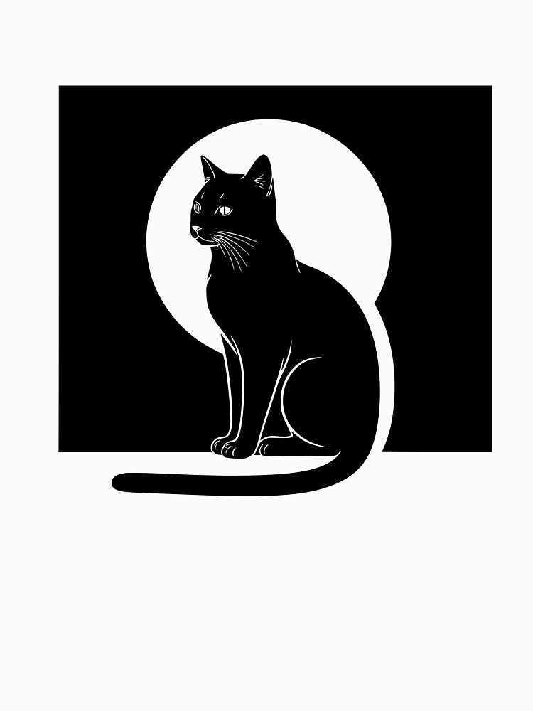 Black Cat and Moon by Brexmore3