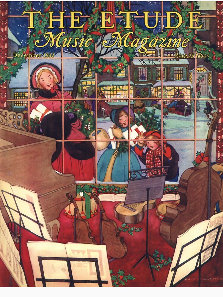The Etude Music Magazine Cover (December 1932 Issue) by Donkey's Salad