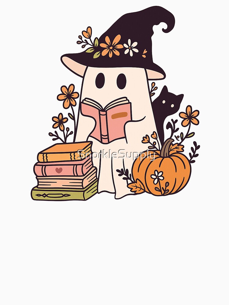 Ghost Reading Books by SnorkleSupply