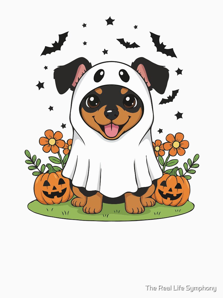 MinPin Puppy Ghost – Cute Halloween Dog Costume by The Real Life Symphony