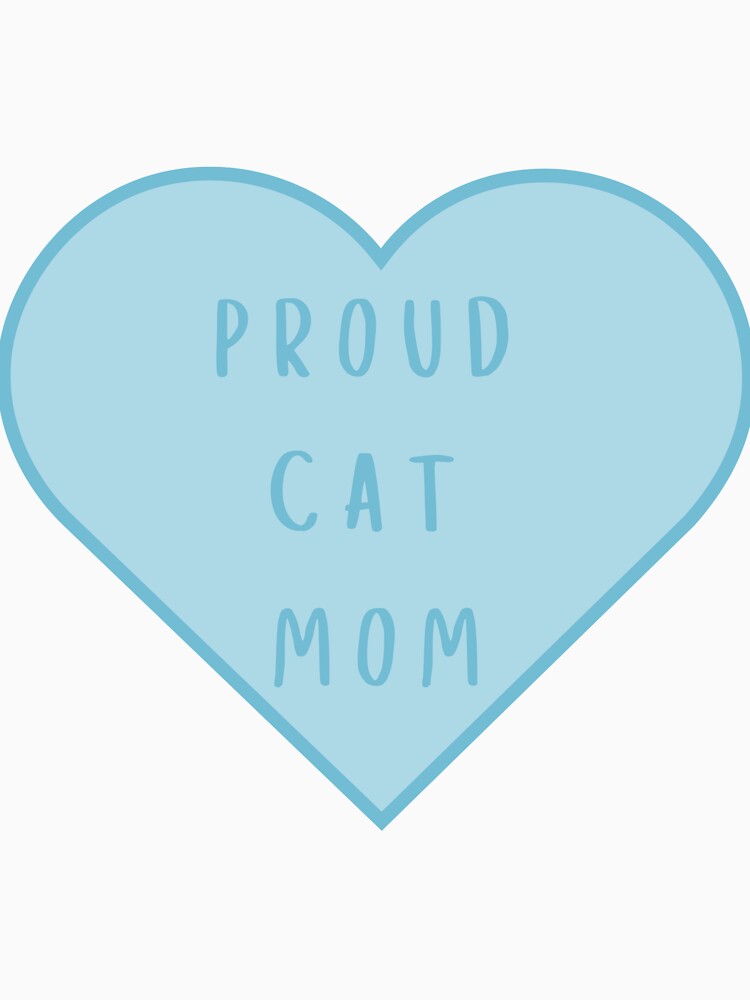Proud Cat Mom Blue by helenmaria-