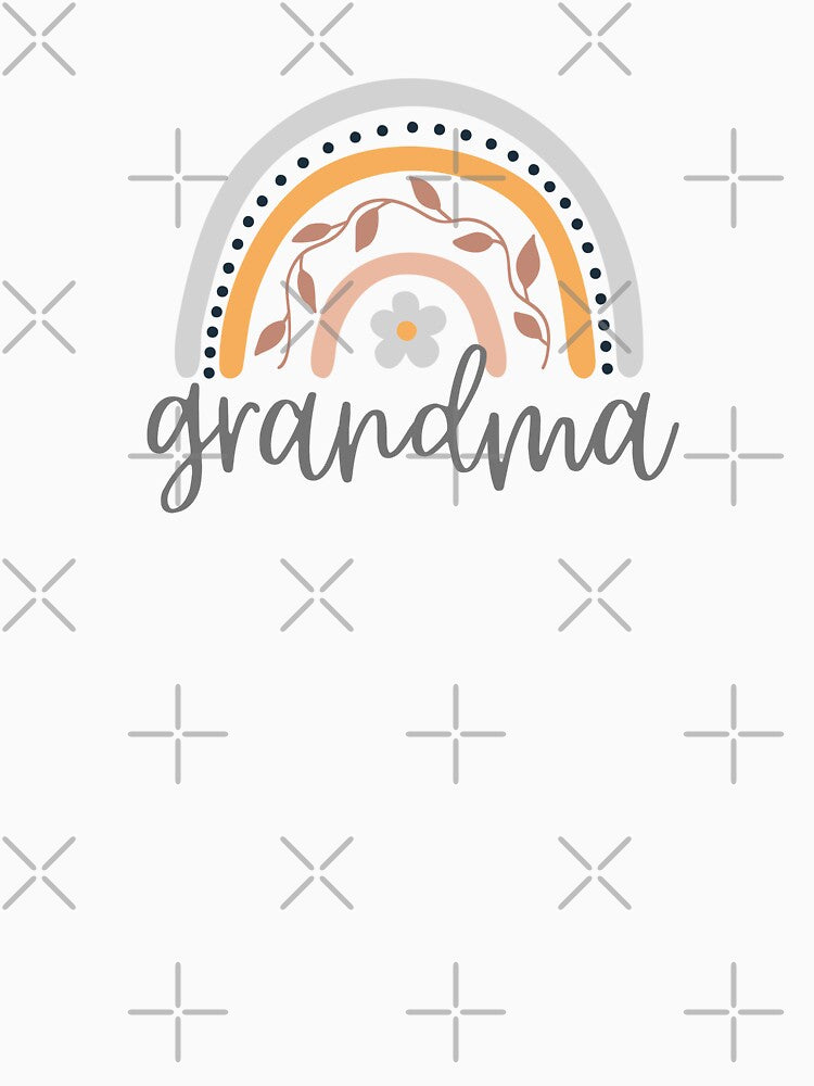 Grandma - Floral Rainbow - For Grandmothers by patternjp