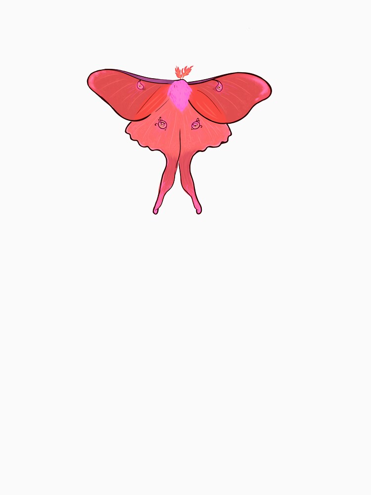 Fire Luna Moth by annawaldenn