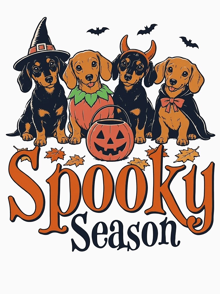 Spooky Season, Halloween Dachshund Dog by To101ARt