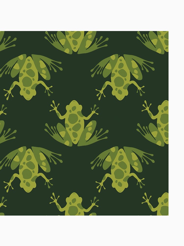 Spot Frog On Dark Green by ConcorStore