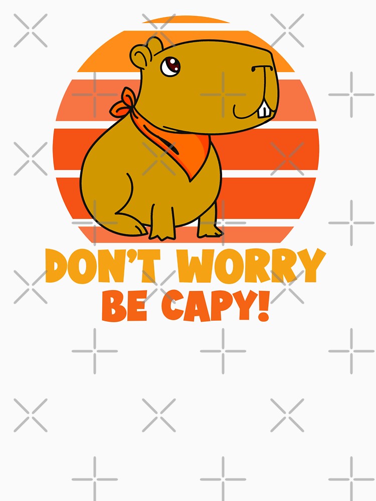 Funny Capybara by Sartoris Art