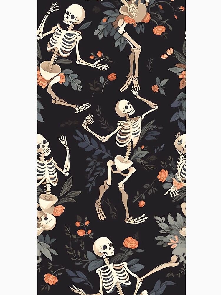 Dancing Skeleton Tall Tile by Richard-Y