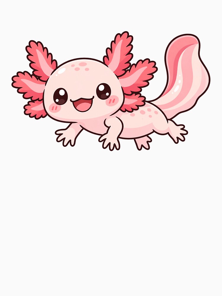 Cute Kawaii Axolotl by odkocreative