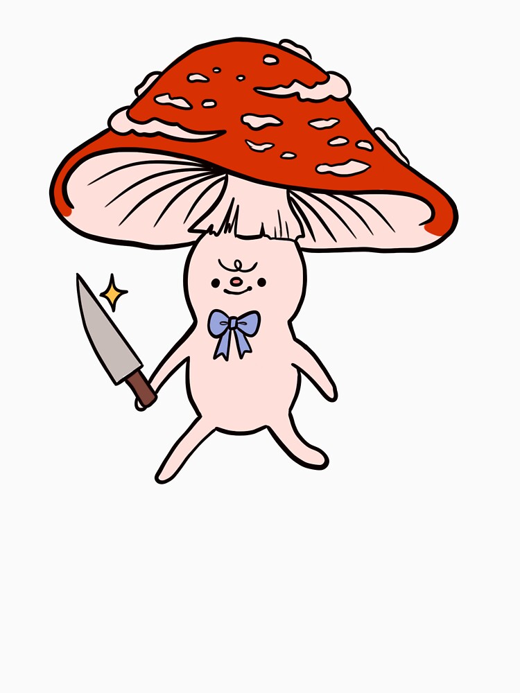 Mushroom with knife by LanyLevendula