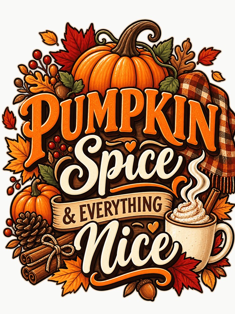 Pumpkin Spice And Everything Nice by WearTheVibe Store