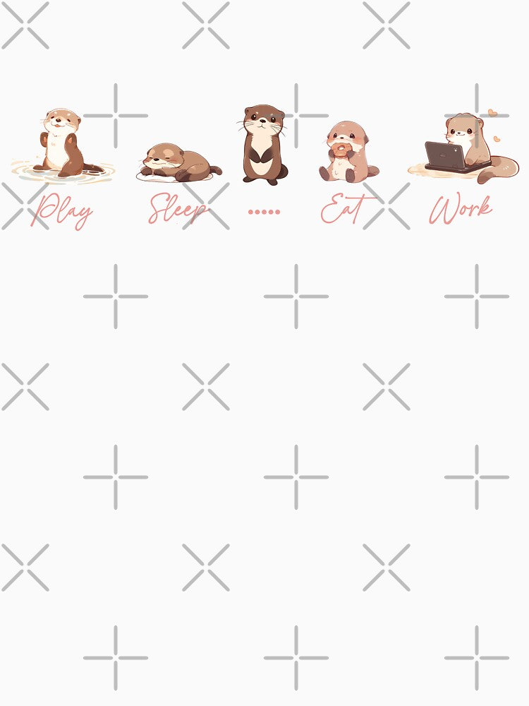 Eat Sleep Otter Repeat by unsungshop
