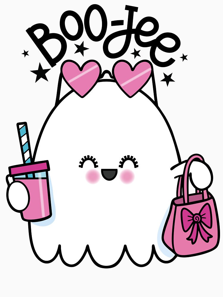 Boo-jee Ghost – Cute Halloween Aesthetic T-Shirt Design by Educlips