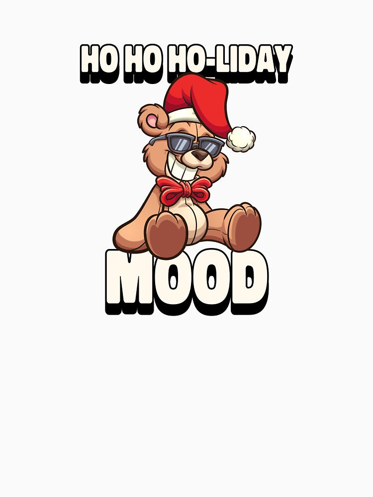 Holiday mood - Cool Christmas Bear Design by TeeLix