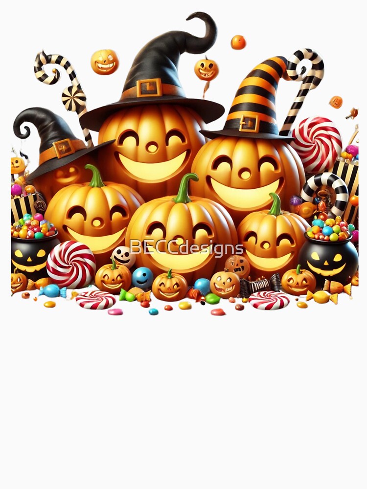 Pumpkin Party Halloween T-Shirt by BECCdesigns
