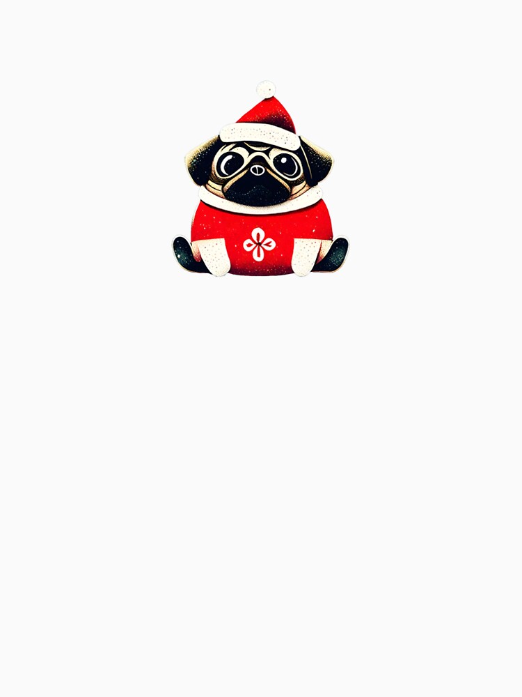 Pug, Christmas by studioartifex
