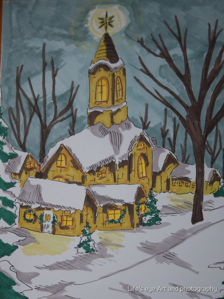 Christmas Church by Life's eye Art and photography