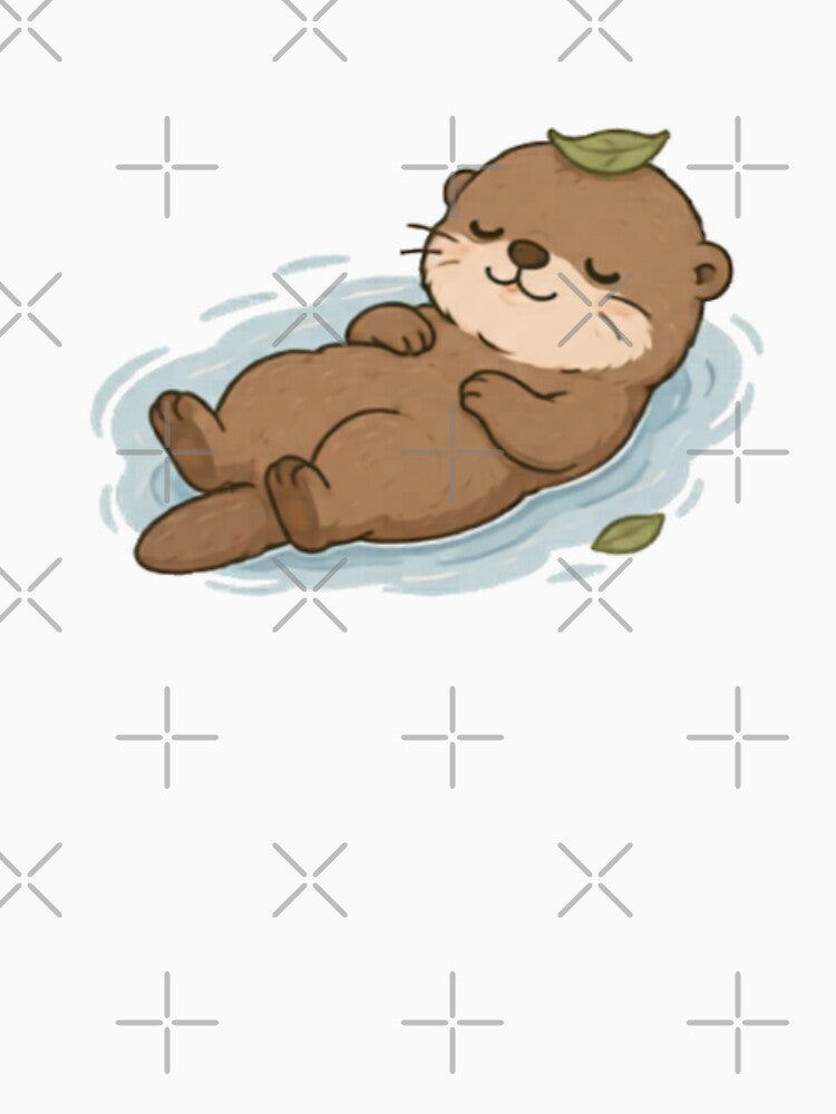 Cute Floating Otter by MellowMunchkins