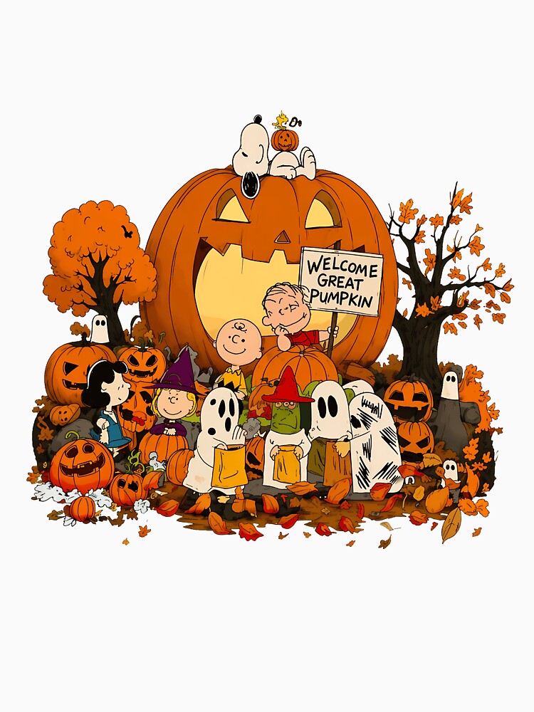 Whimsical Halloween Pumpkin Party With Classic Cartoon Friends by MatthewCo98528