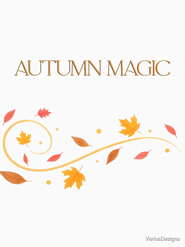 Autumn Magic – Elegant Golden Fall Leaves by VariusDesigns