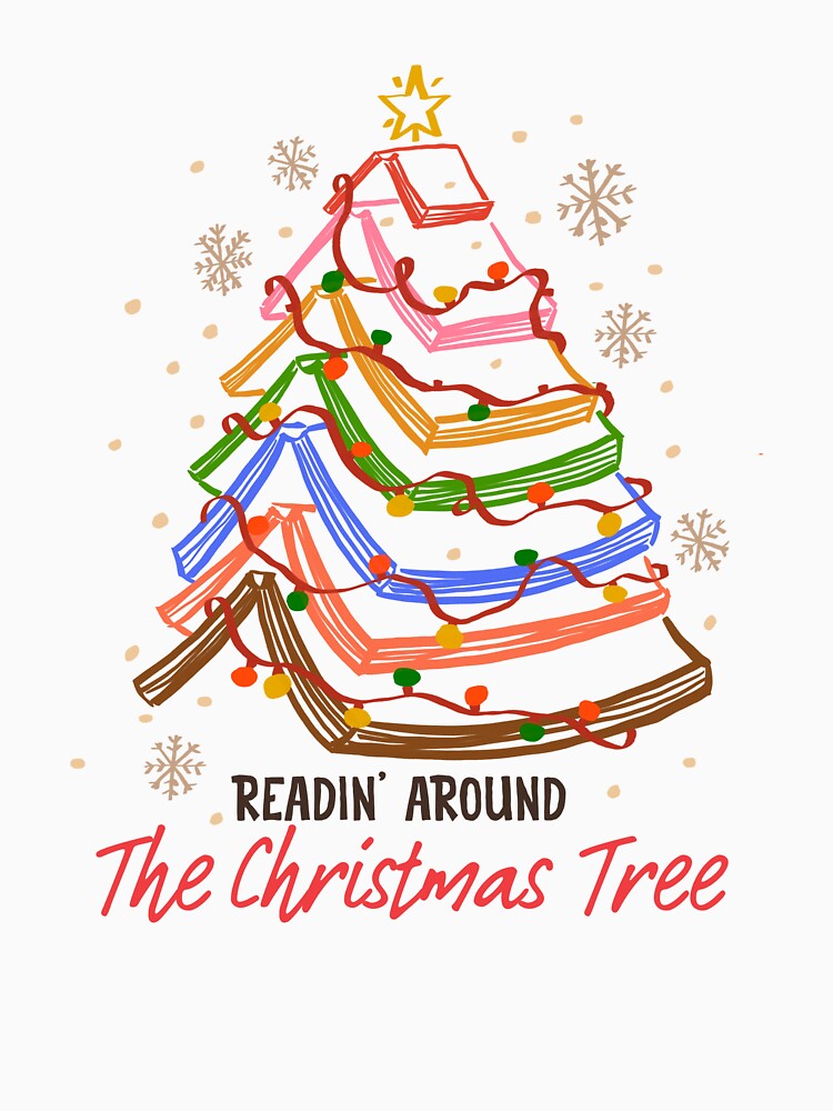 Readin’ Around the Christmas Tree Book Lover by CleanDecor