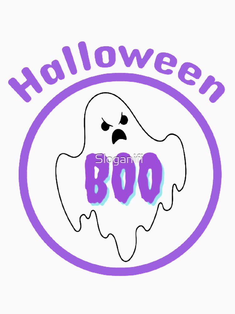 Halloween Trick or Treat Angry Ghost by Sloganifi