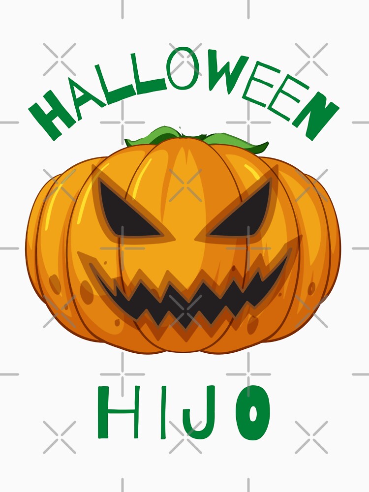 Halloween Hijo - Funny Halloween Pumpkin Head by CosmicStory