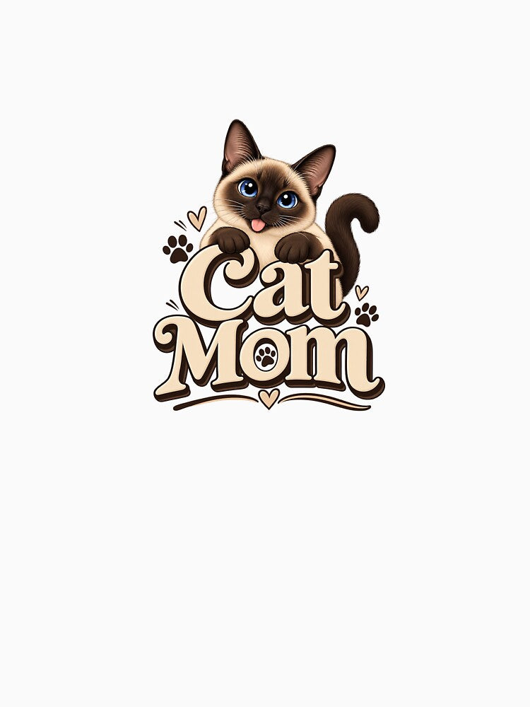 Cat Mom Basic T-Shirt | Women Shirt | Cat Lovers by AZ Atelier