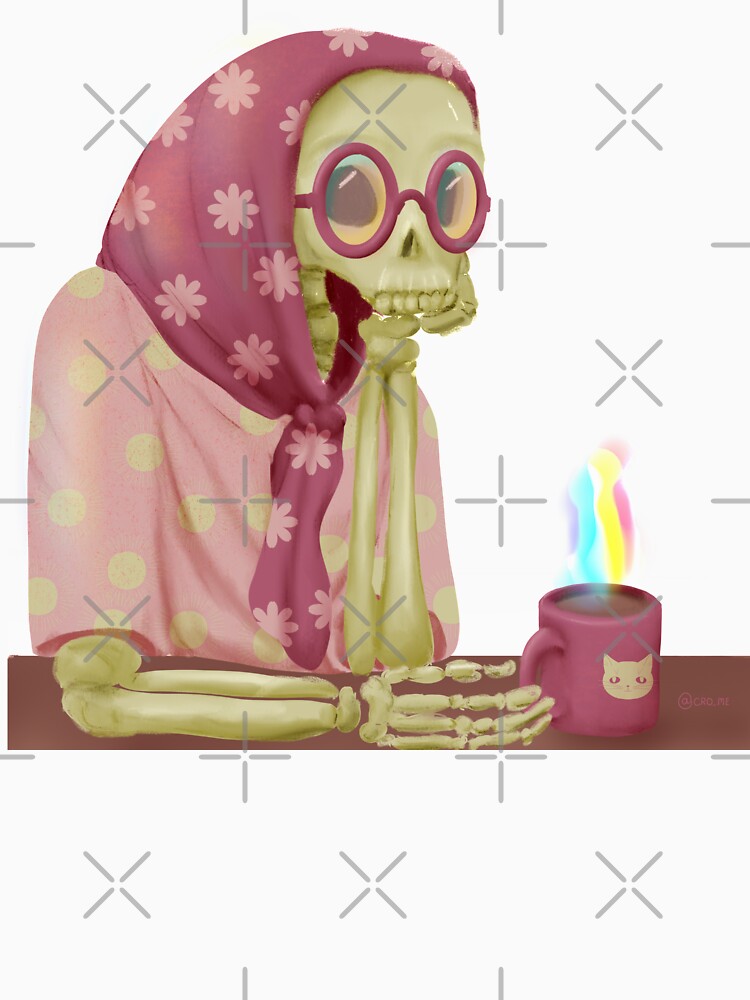 Skeleton drinking coffee by MadebyCRO