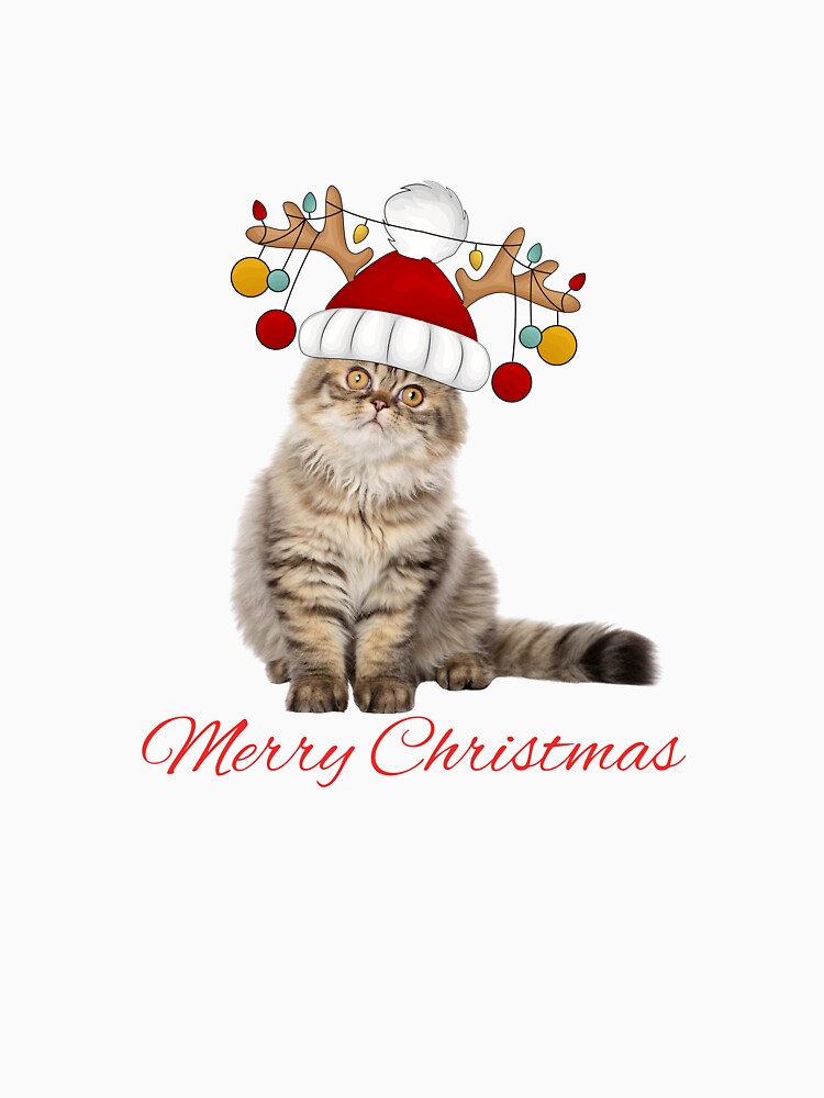Merry Christmas, Christmas humor, funny Christmas design, funny cats by SofikoDesigns