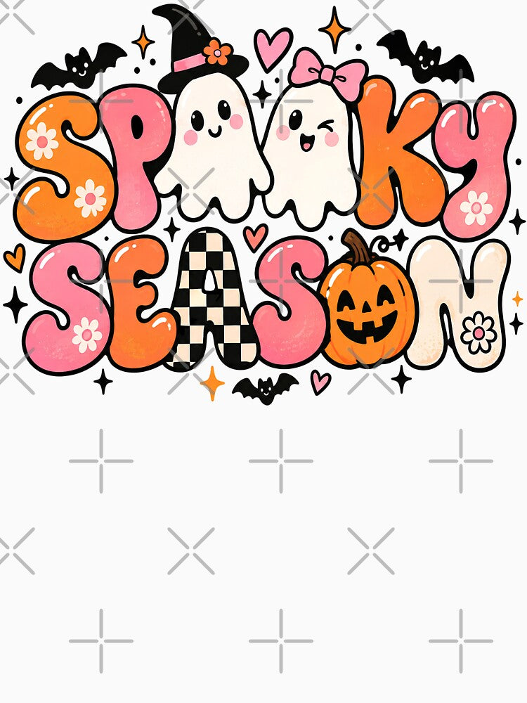 Cute Spooky Season Ghost Halloween by Sujitra  Romyen