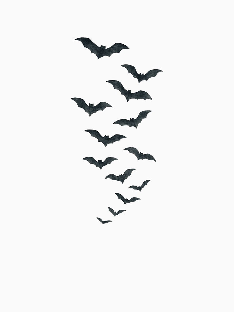 Flying Bats Halloween Silhouette by MuzikAkademik