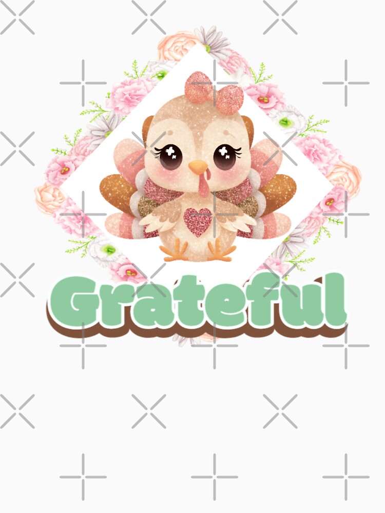 Grateful Blushing Turkey by Kitty Quinn Of Wonder Design's
