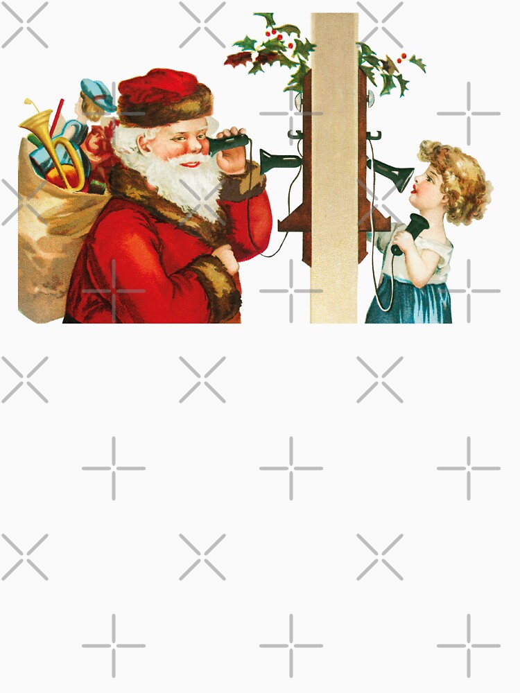 Vintage Santa Calling A Girl by Amine-Creation