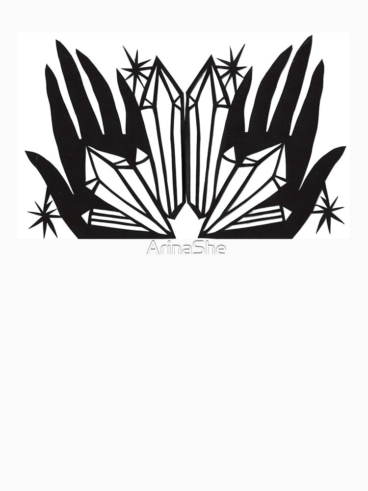 Hands with mystic crystals by ArinaShe