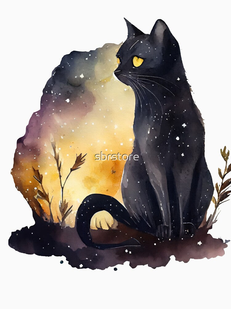 celestial black cat by sbrstore
