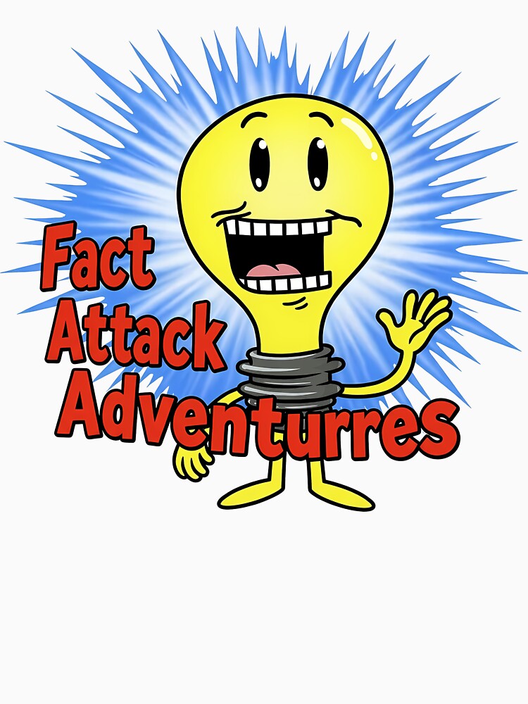 Fact Attack Adventurres Lightbulb Cartoon by airch