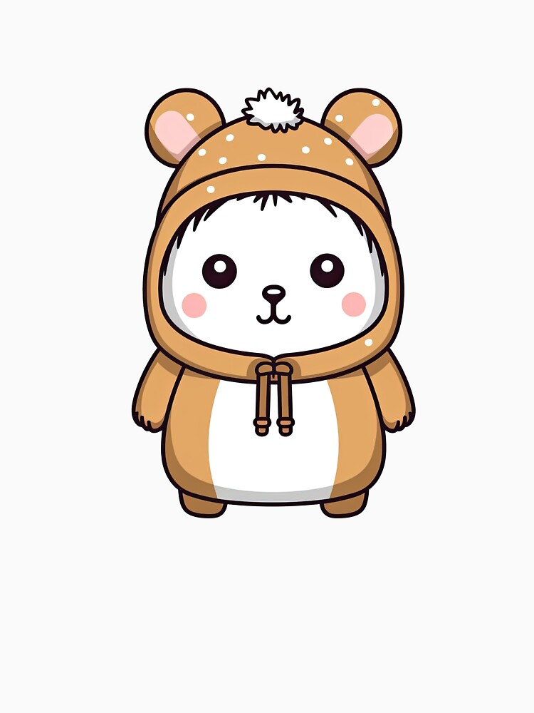 Cute Kawaii Hamster with Christmas Sweater by eyestetix