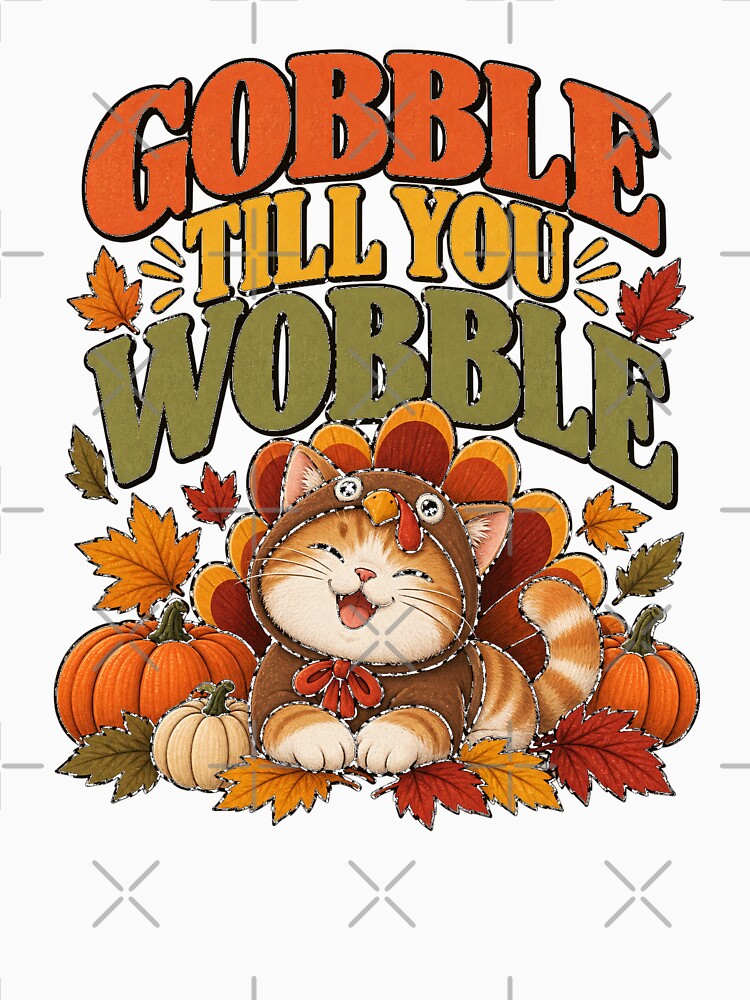 Funny Cat - Gobble till you Wobble by tnwbank
