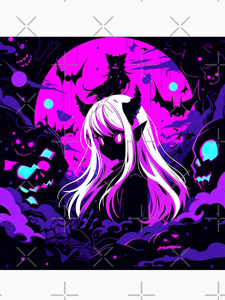 Spooky Halloween Fantasy Anime Girl by bubblegoth