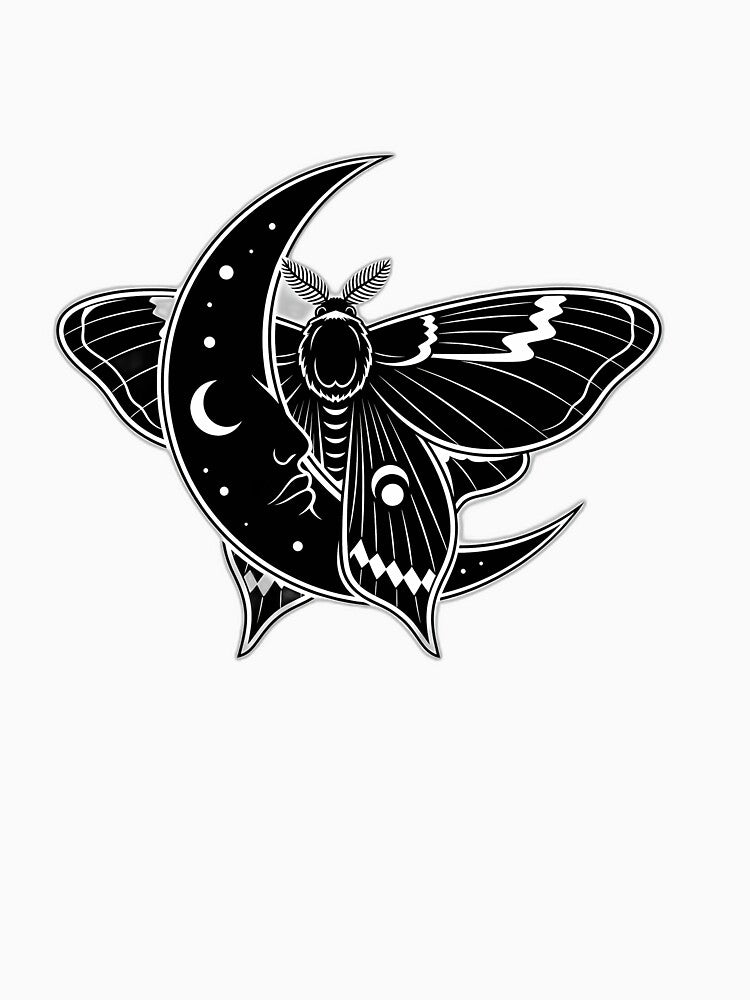 Moth Moon Crest by IllumeInk