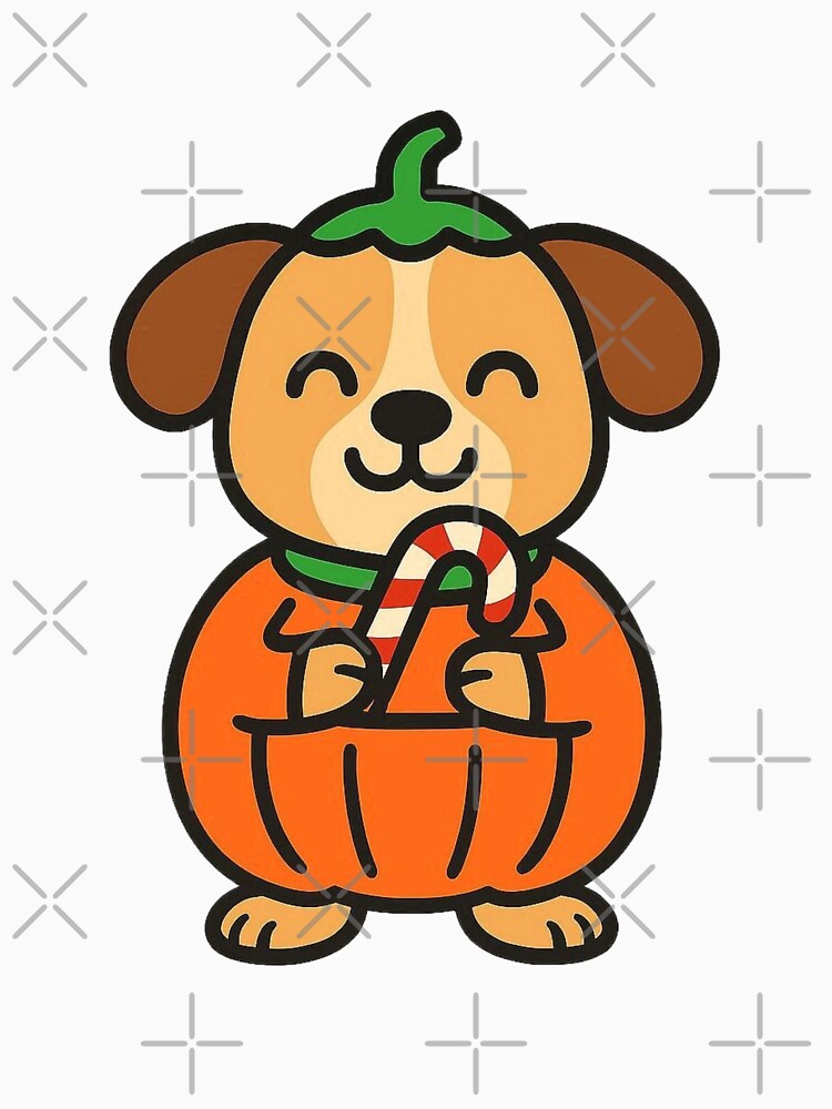 Dog in Pumpkin Costume – Cute Halloween Animal by Confuzz1ed