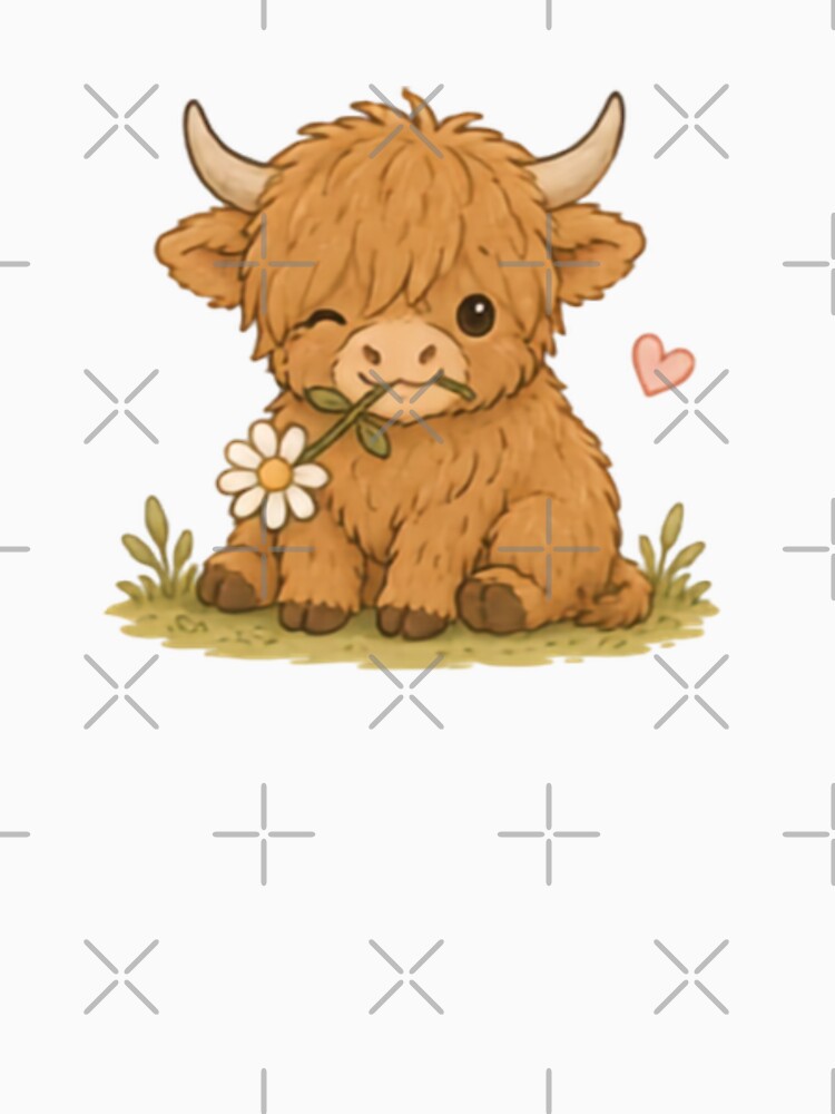 Snack Time Highland Cow by MellowMunchkins