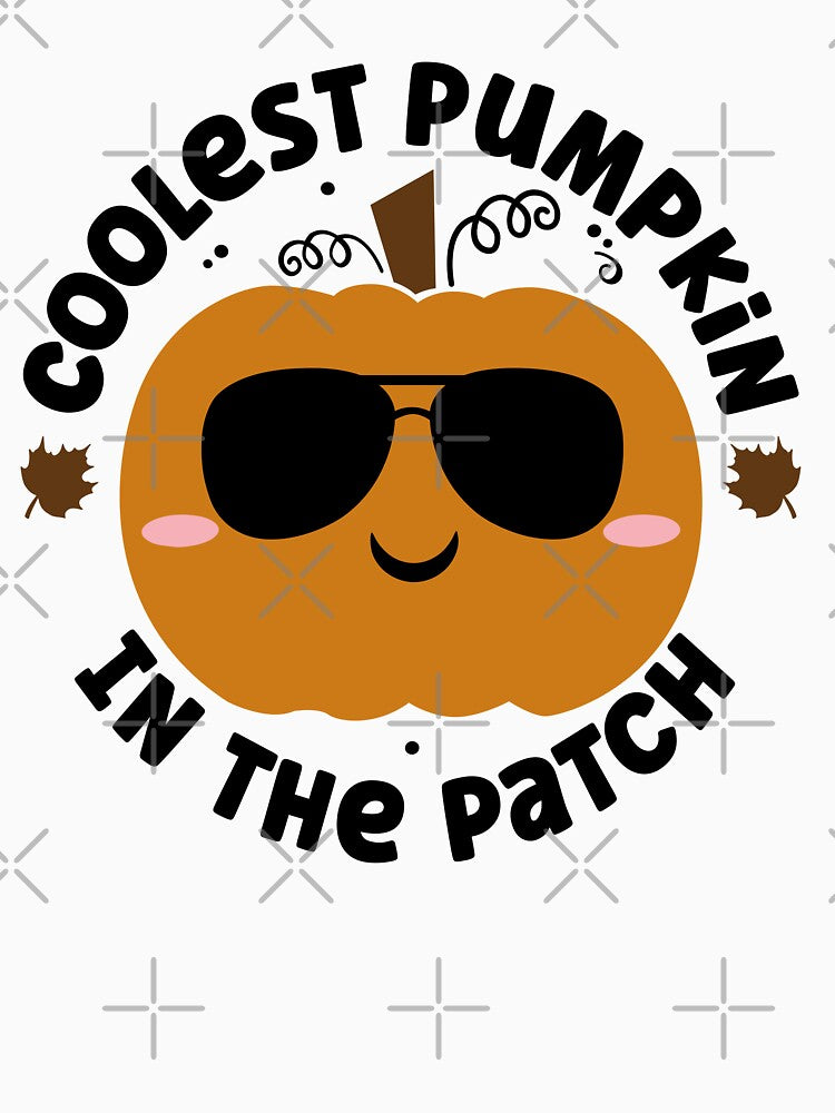 Coolest Pumpkin in The Patch Halloween Cute and Funny Design by PearlMoonGrapes