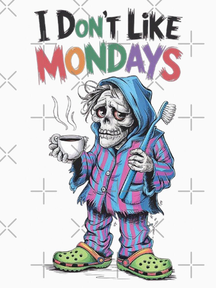 Funny Skeleton Coffee Monday Blues Design by love3617