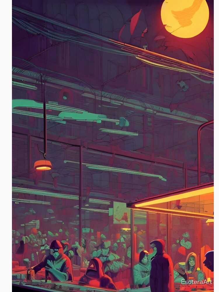 Busy Stall At The Night Market by EsoteraArt