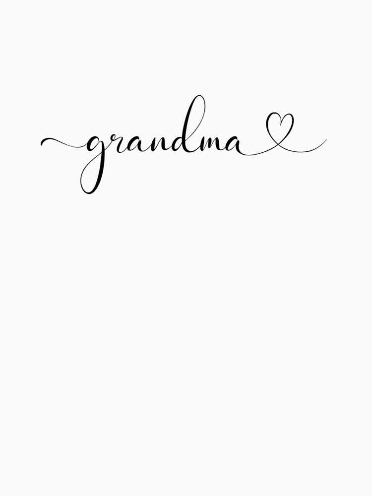 Grandma with Heart – Chic Minimalist Design | Sweet Gift for Grandma by CloverBend