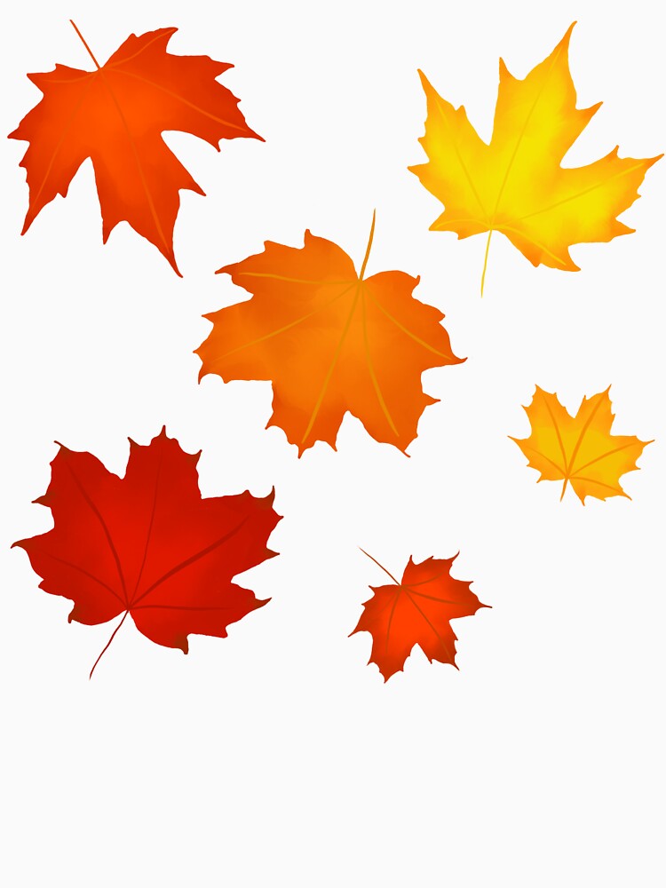 Watercolor Maple Leaves by EBParsley