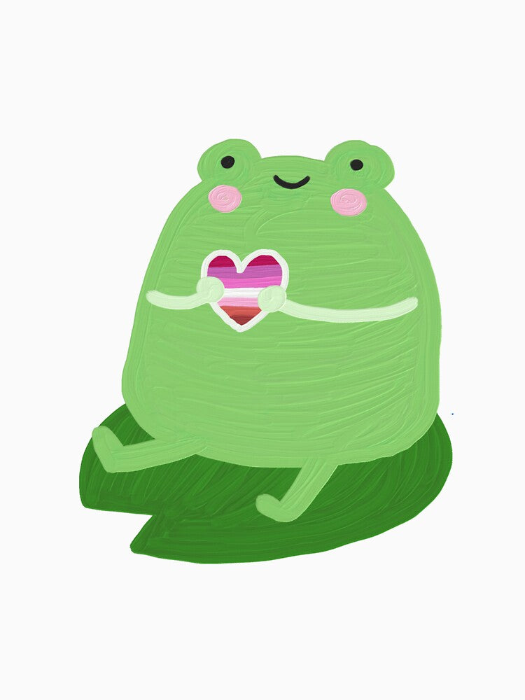 Pink Heart Frog by nerdlkr